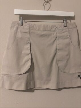 BROOKS BROTHERS Beige Tennis/Sports Skort with Pocket Detail